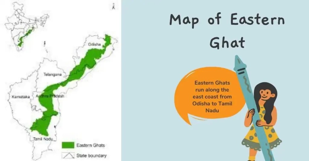 Map of Eastern Ghat