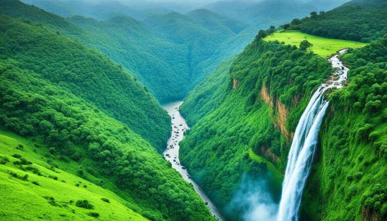 Famous waterfalls Western Ghats